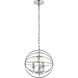 Wallace 3 Light 12 inch Chrome Pendant Ceiling Light