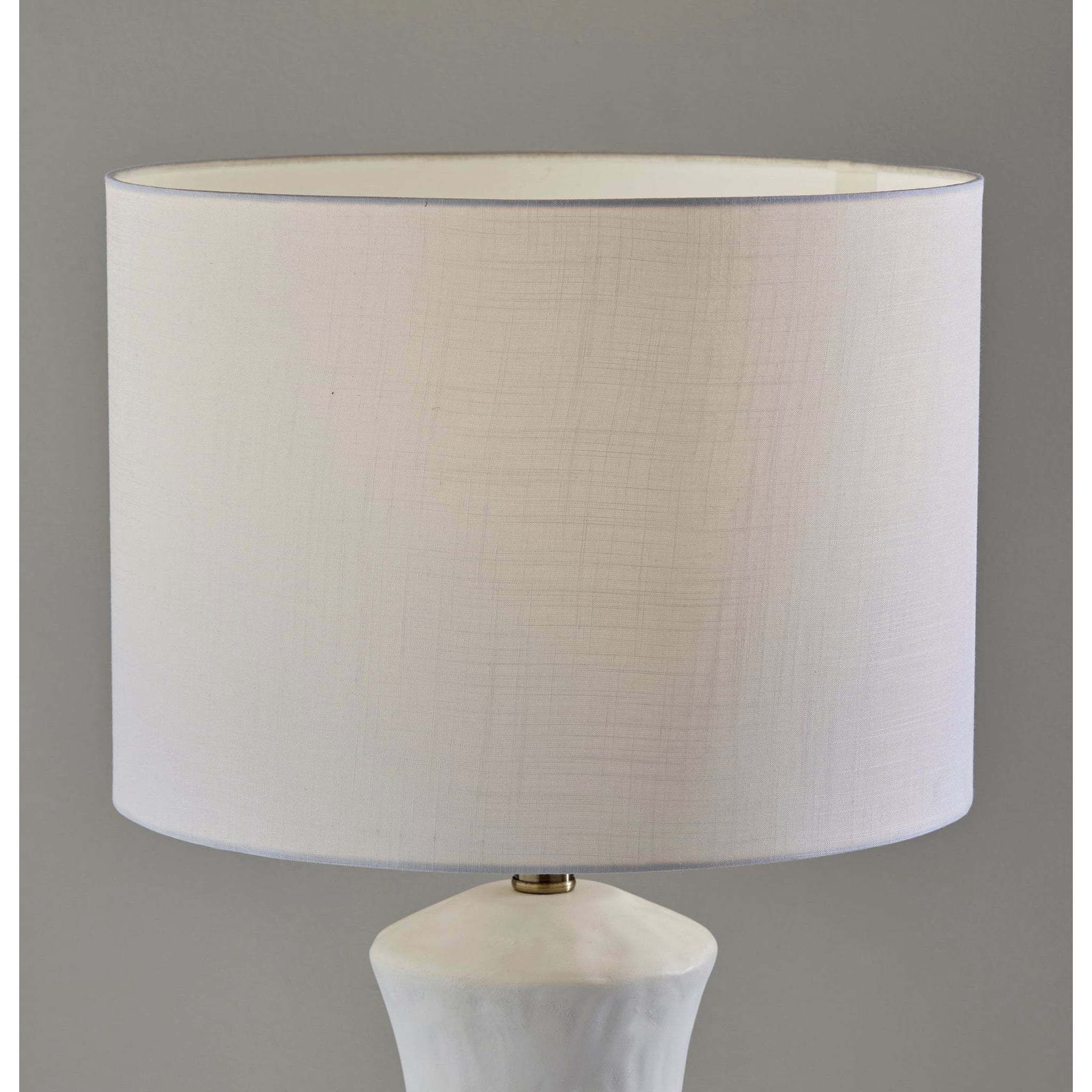 Marissa 26 inch 100.00 watt Matte White Ceramic Table Lamp Portable Light