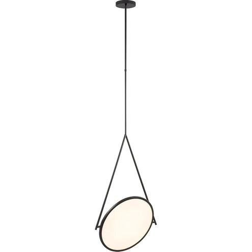 Peter Bristol Stance LED 16.25 inch Matte Black Rotating Pendant Ceiling Light in Matte Bronze