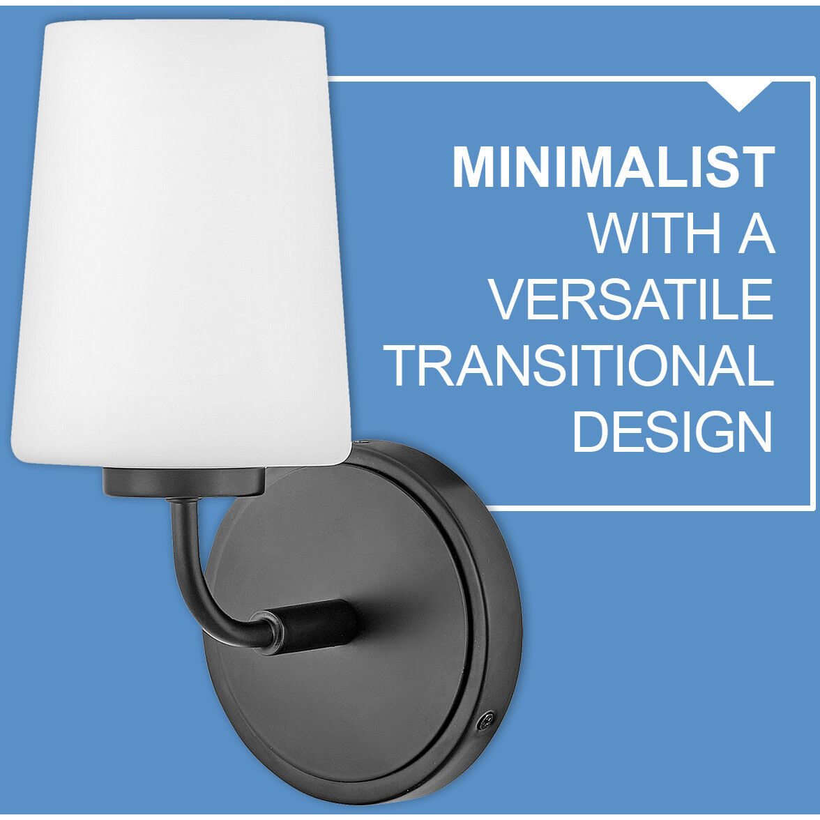 Kline LED 6.75 inch Black Bath Light Wall Light