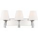 Ramsey 3 Light 23.25 inch Polished Nickel Bathroom Vanity Light Wall Light