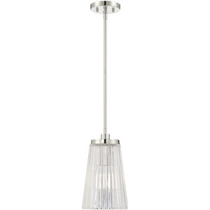 Chantilly 1 Light 8 inch Polished Nickel Pendant Ceiling Light, Essentials