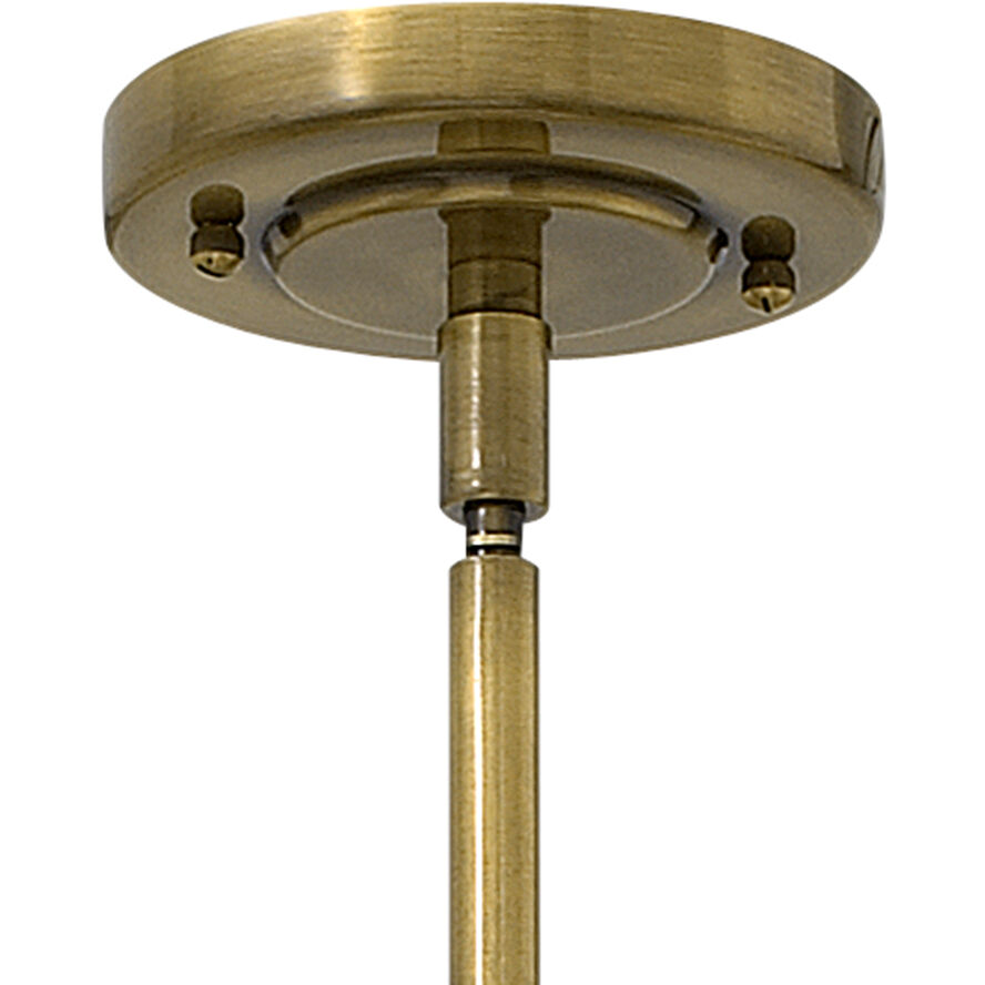 Amelia 1 Light 12.75 inch Buckeye Bronze with Heritage Brass Indoor Mini Pendant Ceiling Light
