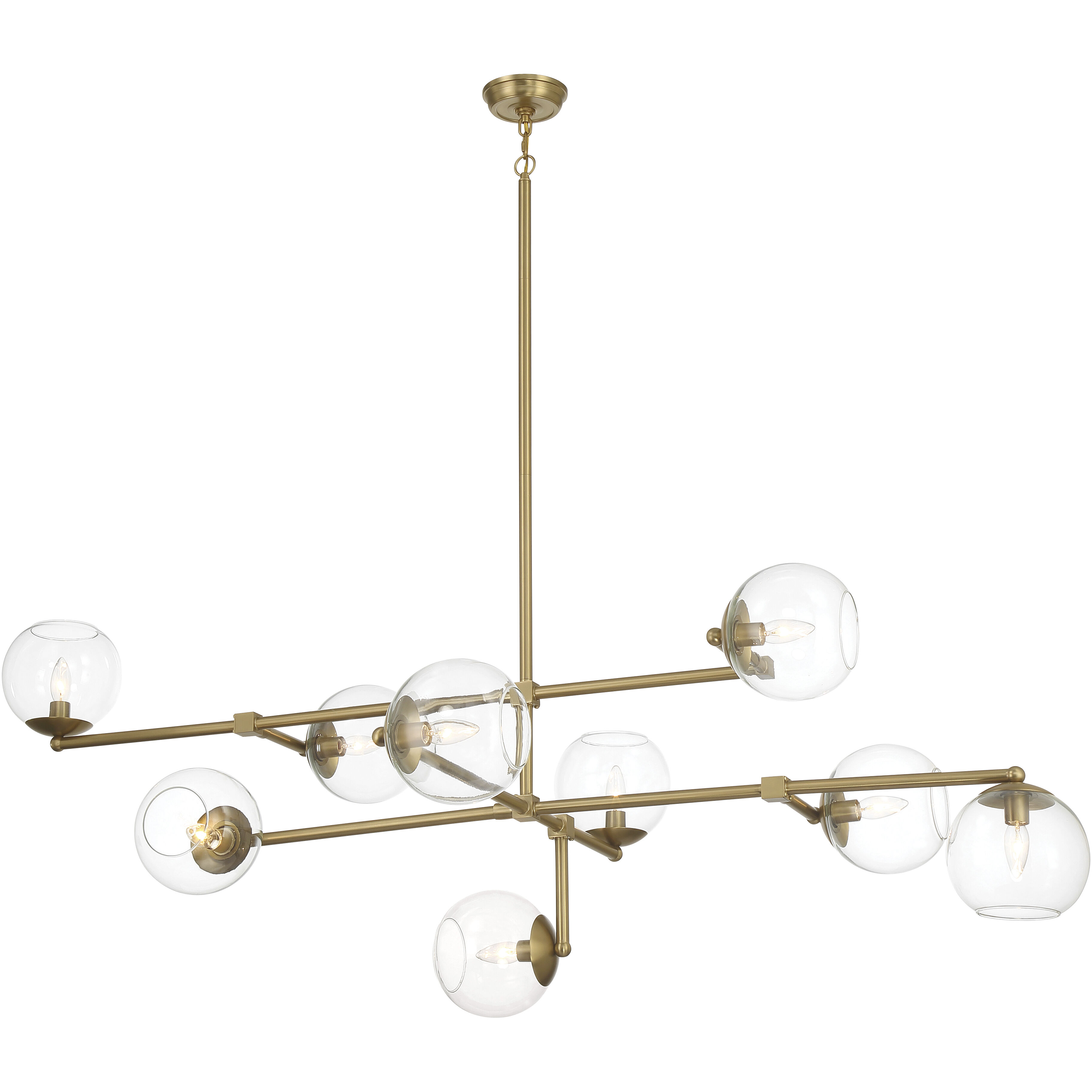 Millikan 9 Light 39 inch Signature Brass Pendant Ceiling Light