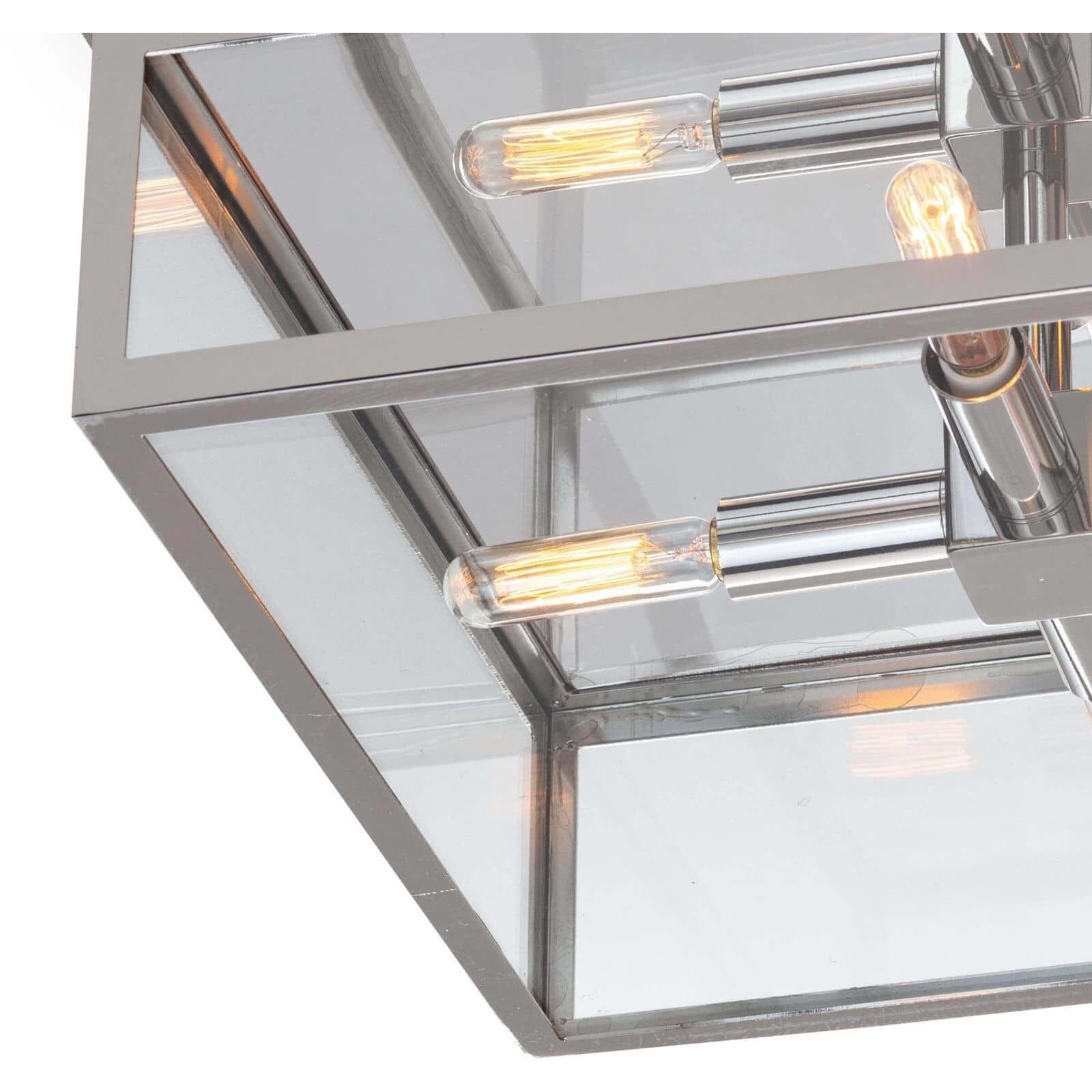 Ritz 4 Light 14.5 inch Polished Nickel Flush Mount Ceiling Light