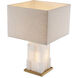 Fabiano 30.31 inch 5.00 watt Alabaster with Antique Brass Table Lamp Portable Light