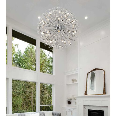 Vera 32 Light 44 inch Chrome Pendant Ceiling Light
