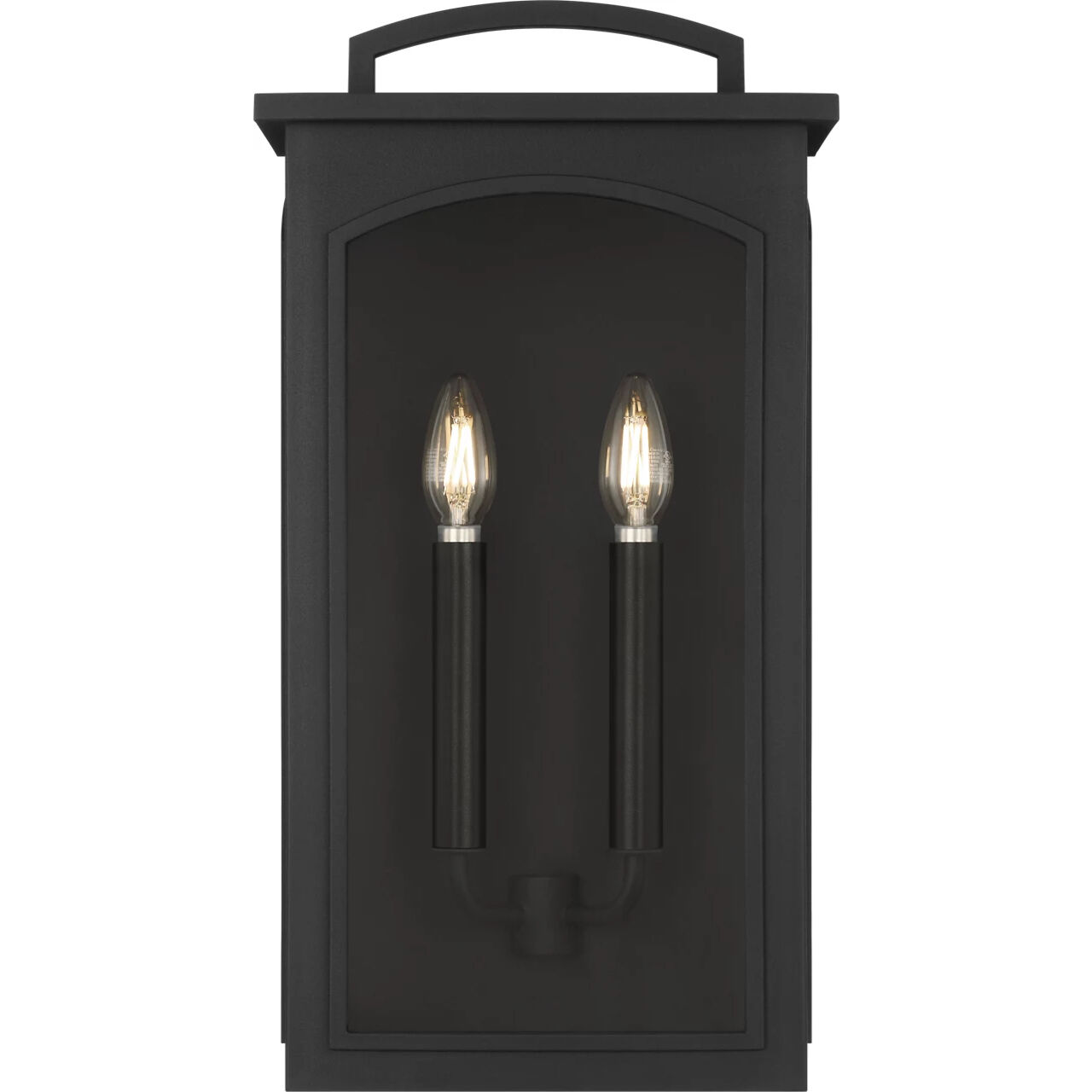 C&M by Chapman & Myers Modesto 2 Light 19.25 inch Textured Black Outdoor Wall Lantern