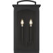 C&M by Chapman & Myers Modesto 2 Light 19.25 inch Textured Black Outdoor Wall Lantern