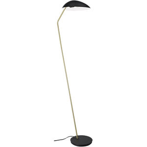 Lindmoor 63.5 inch 60.00 watt Black and Brushed Brass Floor Lamp Portable Light