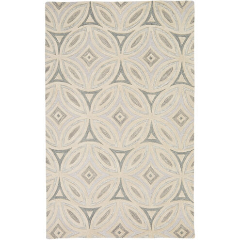 Perspective 96 X 60 inch Neutral and Gray Area Rug, Wool