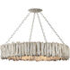 Driftwood 8 Light 39 inch Whitewash Chandelier Ceiling Light