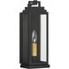 Aspen 1 Light 14 inch Matte Black Outdoor Sconce