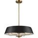 Luella 4 Light 22 inch Black Pendant Ceiling Light