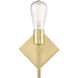 Mia LED 6.38 inch Satin Brass ADA Sconce Wall Light