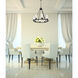 Titus 8 Light 33 inch Matte Black Chandelier Ceiling Light