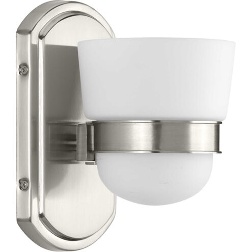 Index 1 Light 5 inch Brushed Nickel Bath Vanity Wall Light