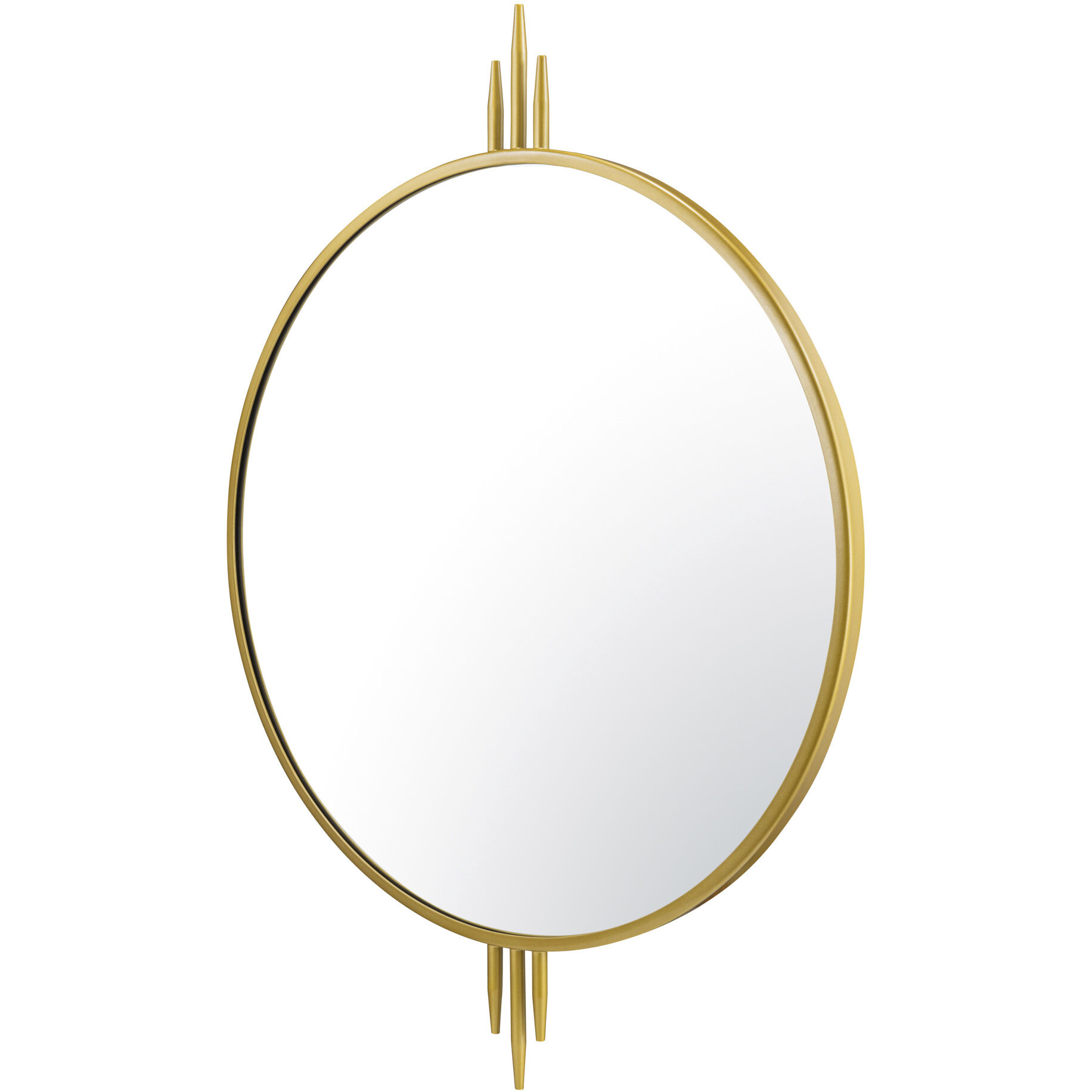 Propaganda 41 X 30 inch Gold Wall Mirror