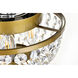 Cora 3 Light 10 inch Brass Flush Mount Ceiling Light