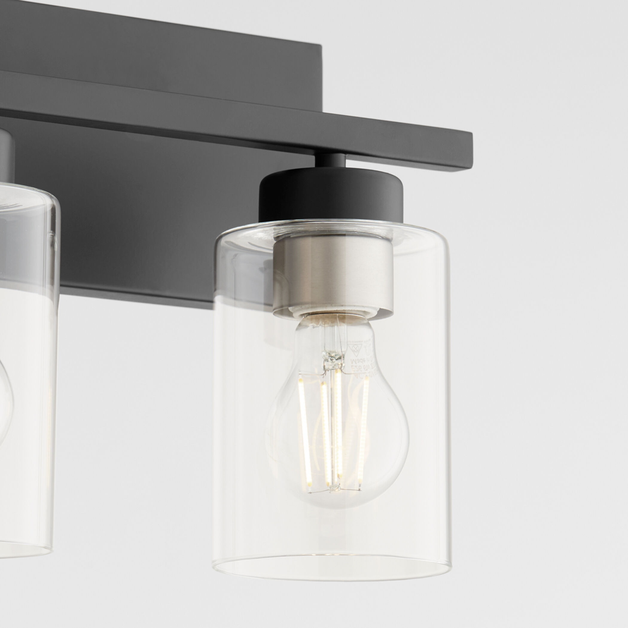 Carter 4 Light 30 inch Matte Black Vanity Light Wall Light