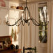 Homestead Freesia 8 Light 38 inch Anvil Iron Chandelier Ceiling Light, Freesia