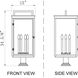 Hartwell 6 Light 34.75 inch Sand Black Outdoor Pier Mounted Fixture