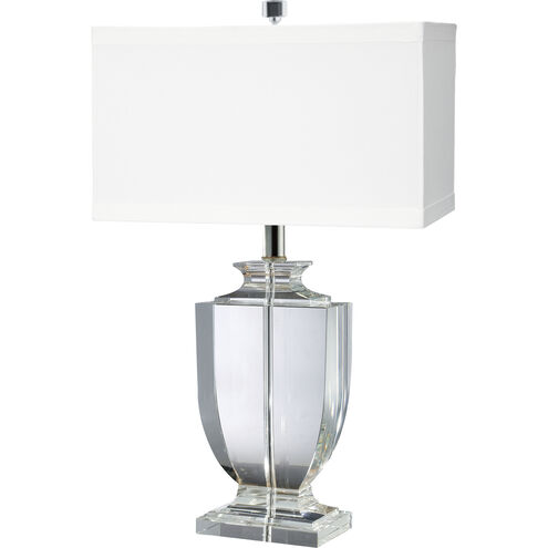 Crystal 27 inch 150 watt Clear Table Lamp Portable Light in Incandescent, 3-Way
