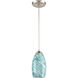 Evening Sky 1 Light 5 inch Satin Nickel Mini Pendant Ceiling Light
