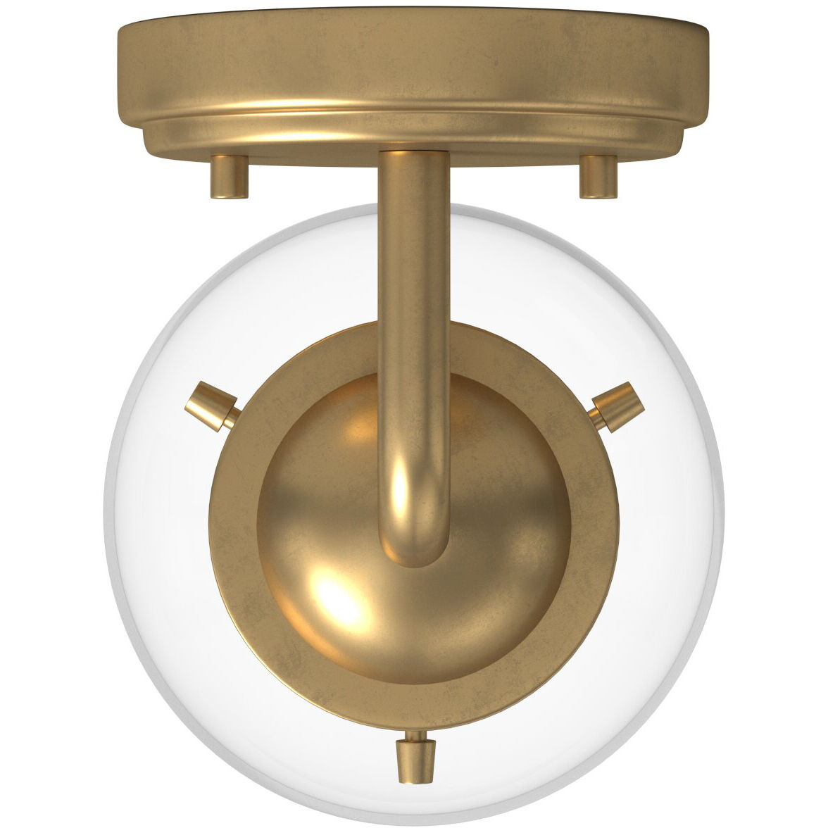 Knoll 1 Light 6 inch Brushed Gold Wall Sconce Wall Light