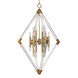 Lyons 16 Light 31 inch Aged Brass Pendant Ceiling Light