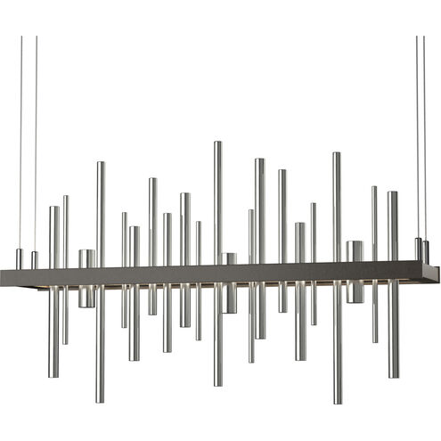 Cityscape LED 25.5 inch Dark Smoke and Sterling Pendant Ceiling Light in Dark Smoke/Sterling