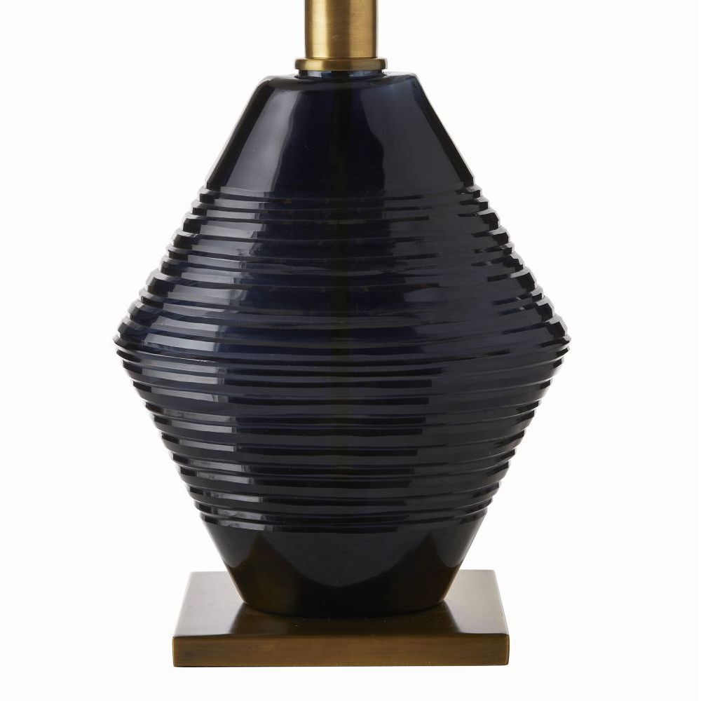 Estrada 150.00 watt Navy Optic Table Lamp Portable Light