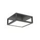 Cubix LED 12.5 inch Satin Black Surface Mount Ceiling Light, Short