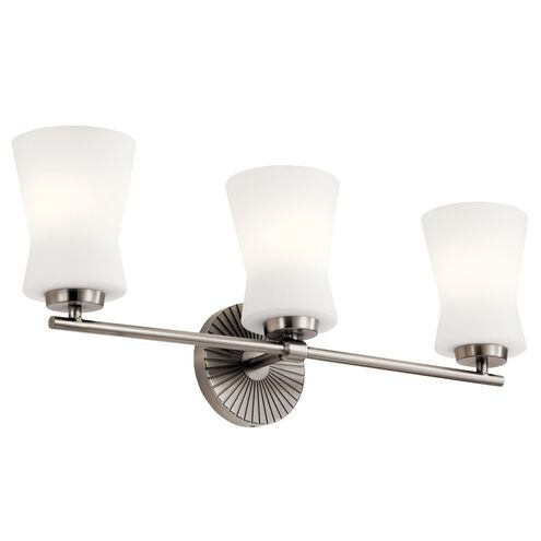 Brianne 3 Light 25 inch Classic Pewter Wall Mount Bath Light Wall Light, 3 Arm