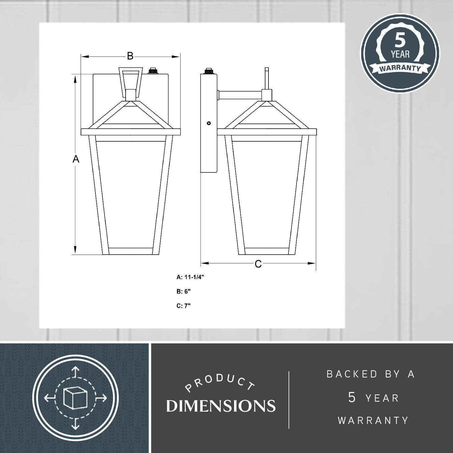 Derby LED 11.25 inch Matte Black Outdoor Wall