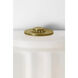 Chapman & Myers Madden LED 4.25 inch Alabaster and Antique-Burnished Brass ADA Fluted Linear Sconce Wall Light