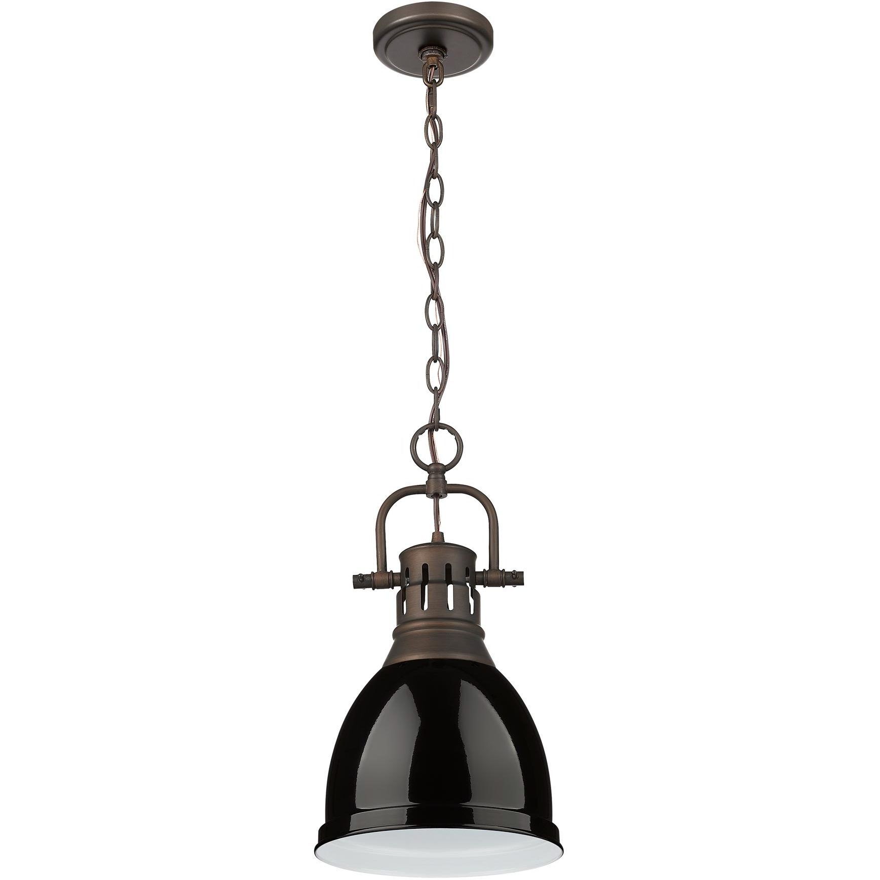 Yep Duncan 1 Light 8.88 inch Rubbed Bronze Pendant Ceiling Light in Black