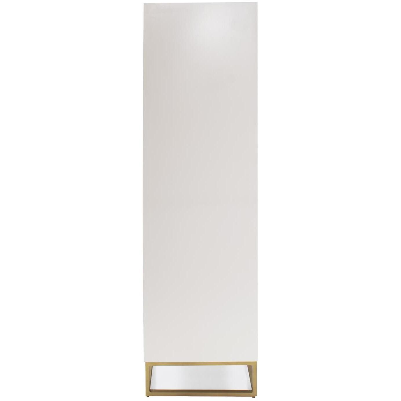 Arrouge White and Gray with Gold Cabinet, Tall