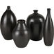 Faye 14 X 4 inch Vase in Black