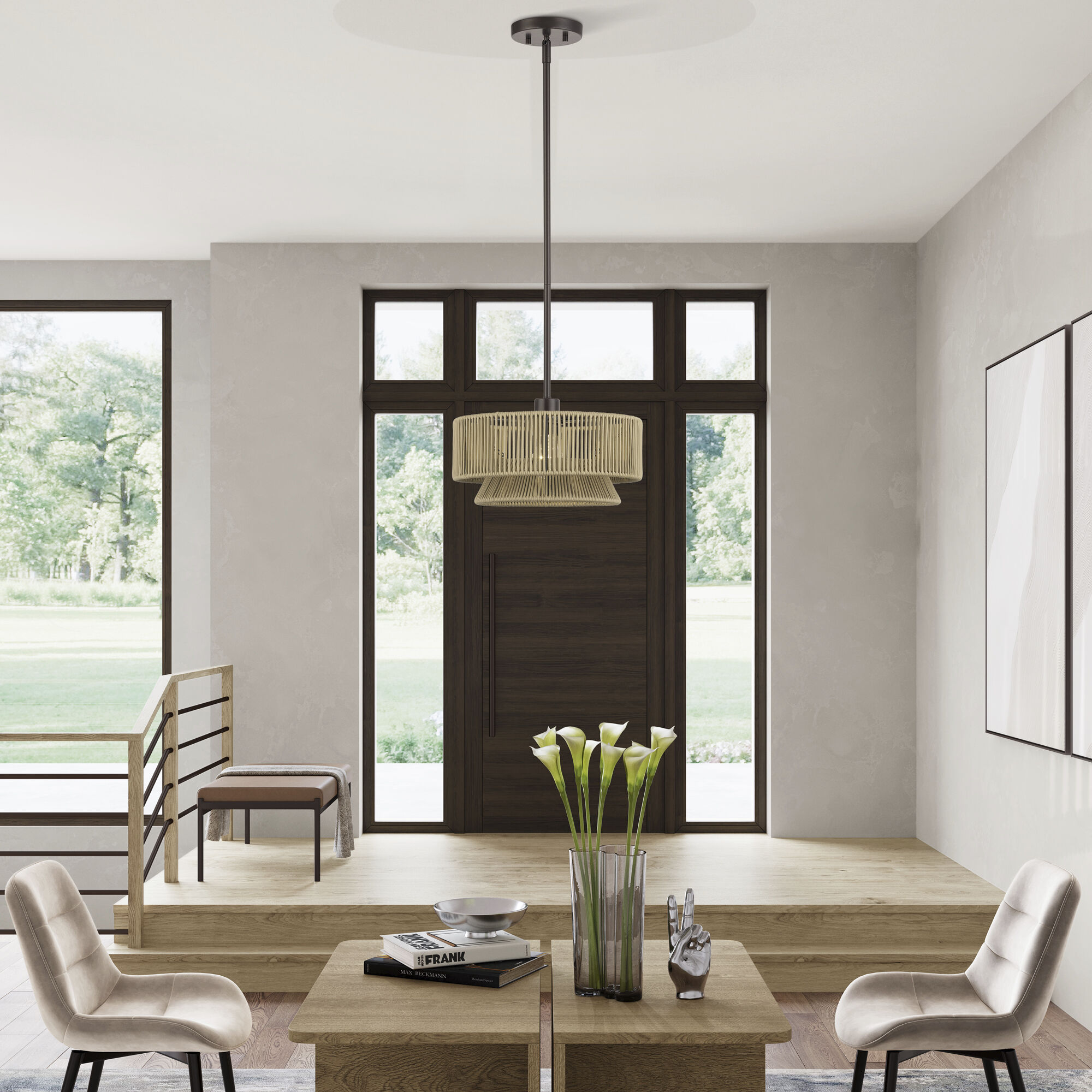 Florell 1 Light 13 inch English Bronze Pendant Ceiling Light