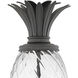Plantation 3 Light 25.25 inch Museum Black Outdoor Post Mount Lantern in Non-LED