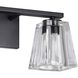Valentin 2 Light 15 inch Matte Black Vanity Light Wall Light