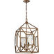 Athina 4 Light 16 inch Gilded Bronze Pendant Ceiling Light