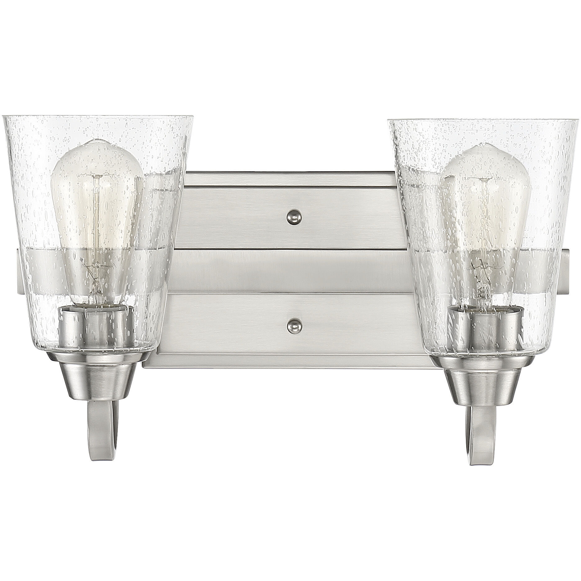 Neighborhood Grace 2 Light 14 inch Brushed Polished Nickel Vanity Light Wall Light, Neighborhood Collection