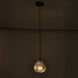 Pallina 1 Light 6 inch Winter Brass Pendant Ceiling Light in Clear