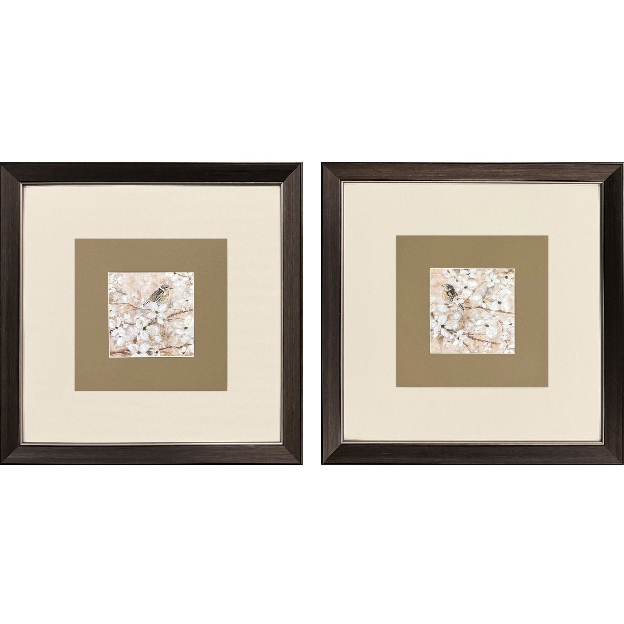Fragrant Perch Brown and Gray Framed Art, Propac
