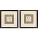 Fragrant Perch Brown and Gray Framed Art, Propac