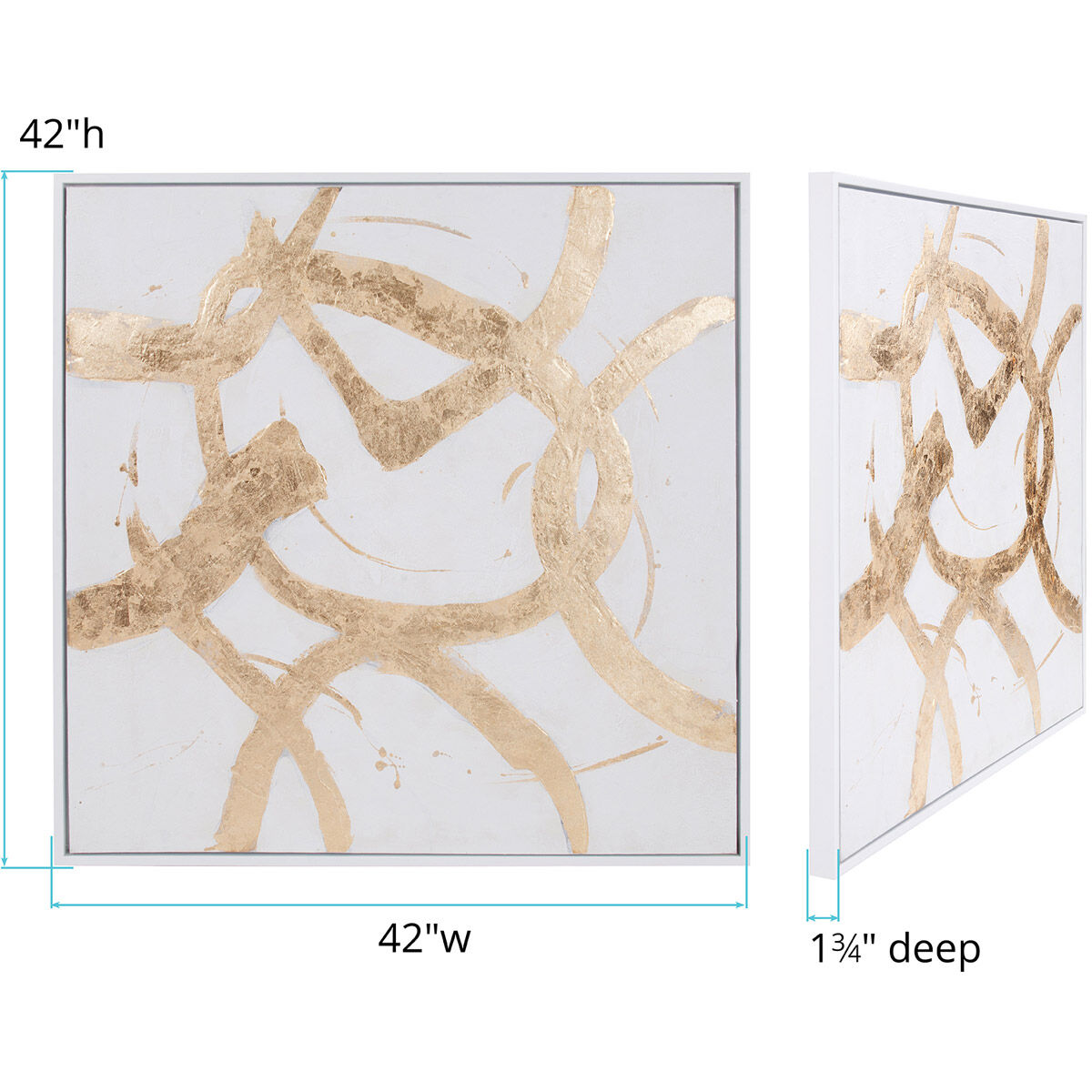 Ballare 40 X 40 inch Hand Painted Wall Art