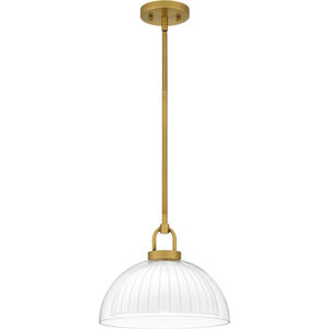 Jansen 1 Light 12 inch Brushed Gold Pendant Ceiling Light