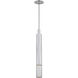 Mick De Giulio Sottile LED 3 inch Polished Stainless Steel Line-Voltage Pendant Ceiling Light